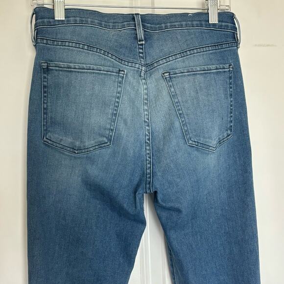 3x1 High Rise Lewis Wash Medium Blue Chewed Ankle Skinny Jean 27 - Picture 5 of 9